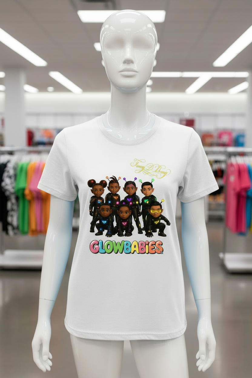 Special Edition Signed Glowbabies group T-shirt