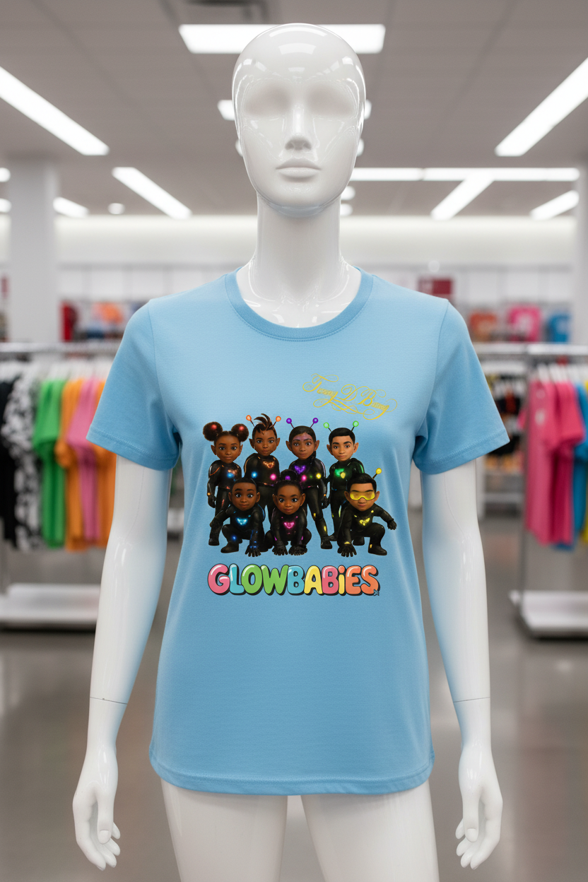 Special Edition Signed Glowbabies group T-shirt